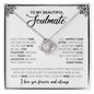 To My Beautiful Soulmate | I Love You, Forever & Always - Love Knot Necklace