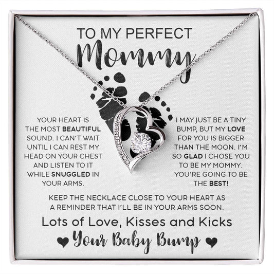 To My Perfect Mommy | Your Heart Is The Most Beautiful Sound - Forever Love Necklace