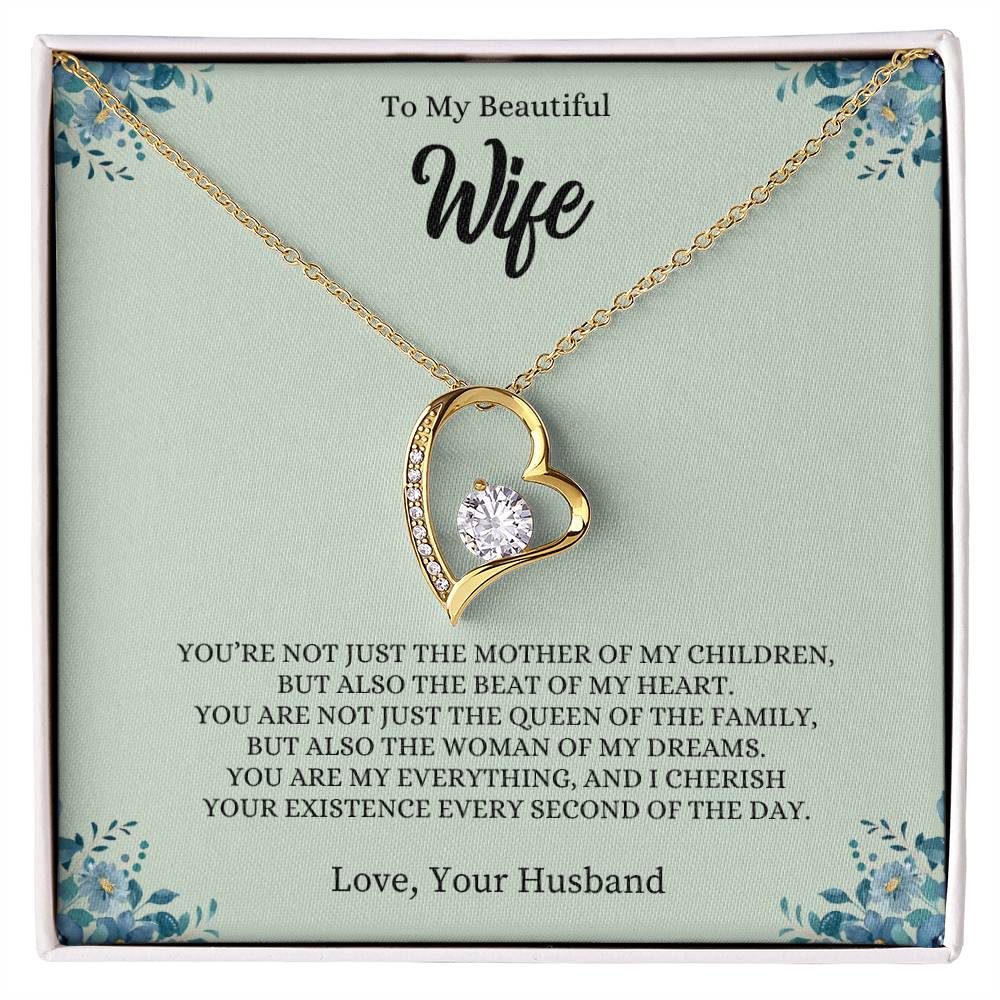 To My  Beautiful Wife | You Are My Everything - Forever Love Necklace